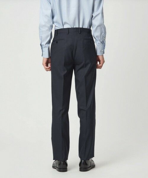 green label relaxing / グリーンレーベル リラクシング セットアップ | GUABELLO 組織無地 MF ノープリーツ スーツパンツ | 詳細13