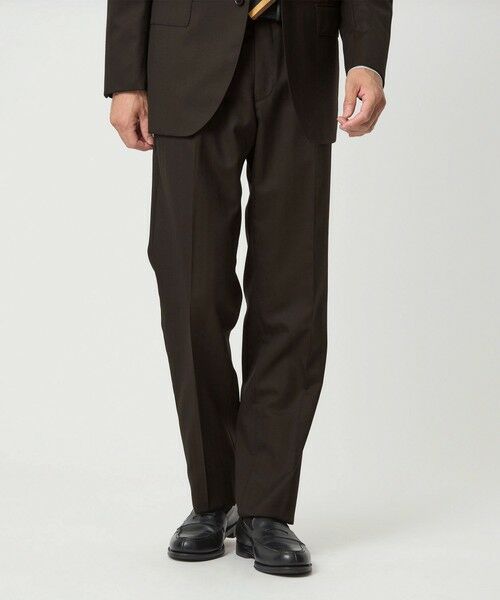 green label relaxing/グリーンレーベル リラクシング GUABELLO ヘリンボーン HX 1プリーツ スーツパンツ DK. BROWN L(84) green label relaxing/グリーンレーベル リラクシング GUABELLO ヘリンボーン HX 1プリーツ スーツパンツ DK. BROWN L(84)