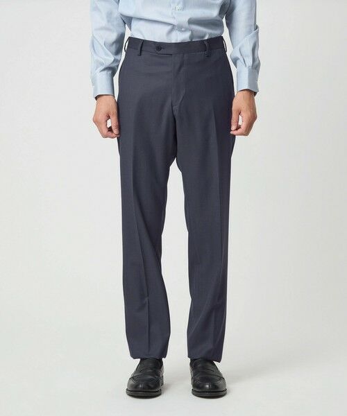 green label relaxing / グリーンレーベル リラクシング セットアップ | DRAGO ミニヘリンボーン CLS ノープリーツ スーツパンツ | 詳細13