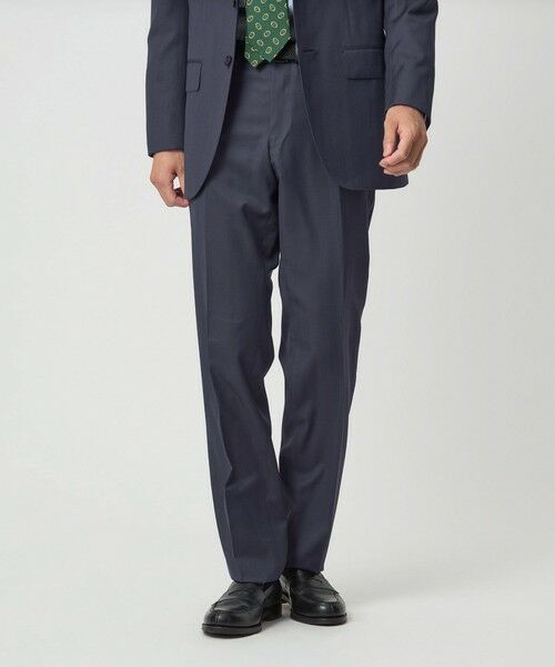 green label relaxing/グリーンレーベル リラクシング DRAGO ミニヘリンボーン CLS ノープリーツ スーツパンツ NAVY M(80) green label relaxing/グリーンレーベル リラクシング DRAGO ミニヘリンボーン CLS ノープリーツ スーツパンツ NAVY M(80)