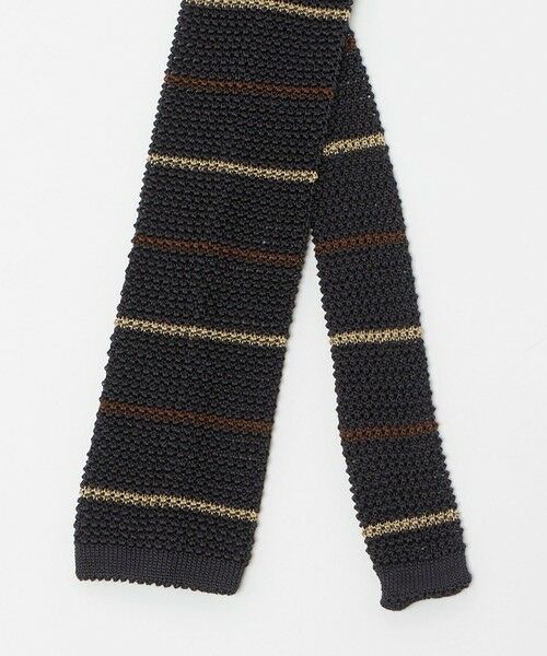 green label relaxing / グリーンレーベル リラクシング ネクタイ | ＜Bleck＞6.5cm ボーダー ニット ネクタイ ニットタイ | 詳細1