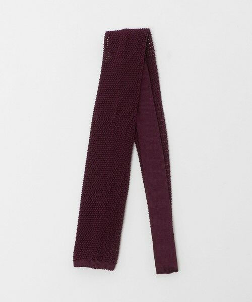 green label relaxing/グリーンレーベル リラクシング <Bleck>6.5cm ソリッド ニット ネクタイ ニットタイ WINE FREE green label relaxing/グリーンレーベル リラクシング <Bleck>6.5cm ソリッド ニット ネクタイ ニットタイ WINE FREE