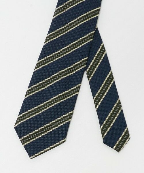 green label relaxing / グリーンレーベル リラクシング ネクタイ | ＜Alessandro Masi＞8.0cm ストライプ2 ネクタイ | 詳細1
