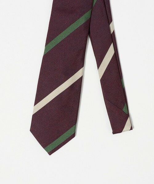 green label relaxing / グリーンレーベル リラクシング ネクタイ | ＜Seaward & Stearn＞8.0cm ストライプ3 ネクタイ | 詳細1