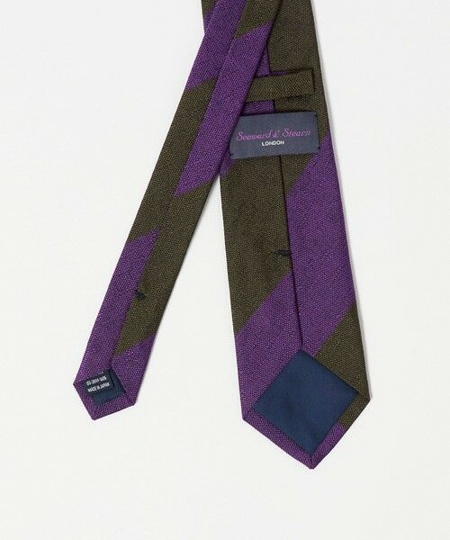 green label relaxing / グリーンレーベル リラクシング ネクタイ | ＜Seaward & Stearn＞8.0cm ストライプ4 ネクタイ | 詳細2