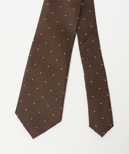 green label relaxing / グリーンレーベル リラクシング ネクタイ | GLR シルク1 8.0cm ドット ネクタイ | 詳細1