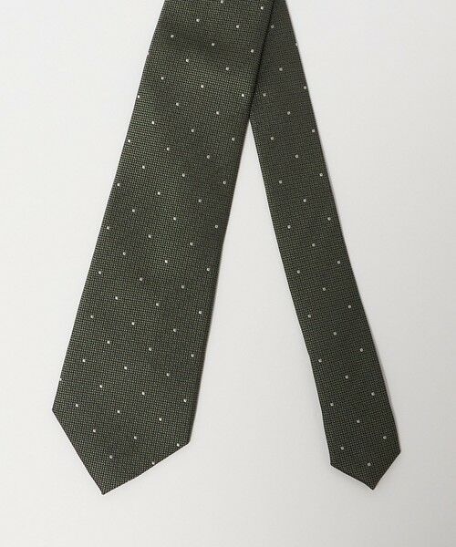 green label relaxing / グリーンレーベル リラクシング ネクタイ | GLR シルク1 8.0cm ドット ネクタイ | 詳細3