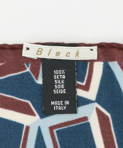 green label relaxing / グリーンレーベル リラクシング マフラー・ショール・スヌード・ストール | ＜Bleck＞ジオメトリック ツイル ポケットチーフ | 詳細8