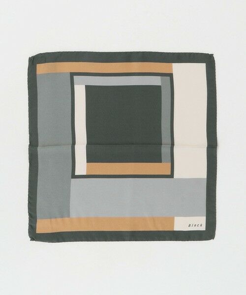 green label relaxing / グリーンレーベル リラクシング バンダナ・スカーフ | ＜Bleck＞フレーム ツイル ポケットチーフ | 詳細1