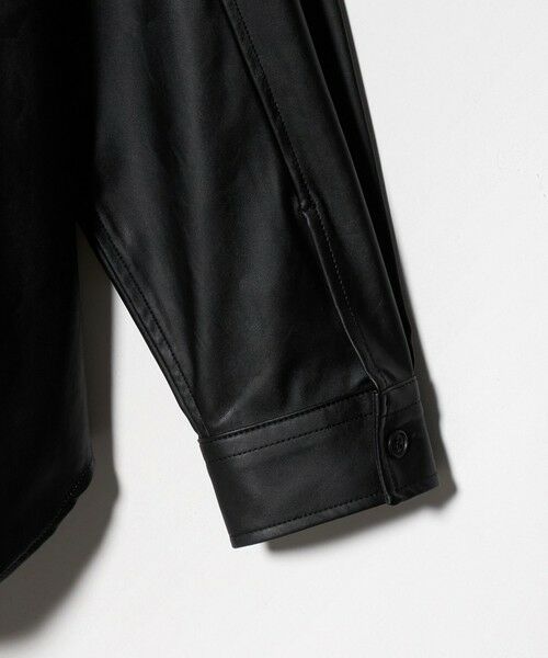 green label relaxing / グリーンレーベル リラクシング シャツ・ブラウス | レザーライク ジャストルーズ シャツ | 詳細10