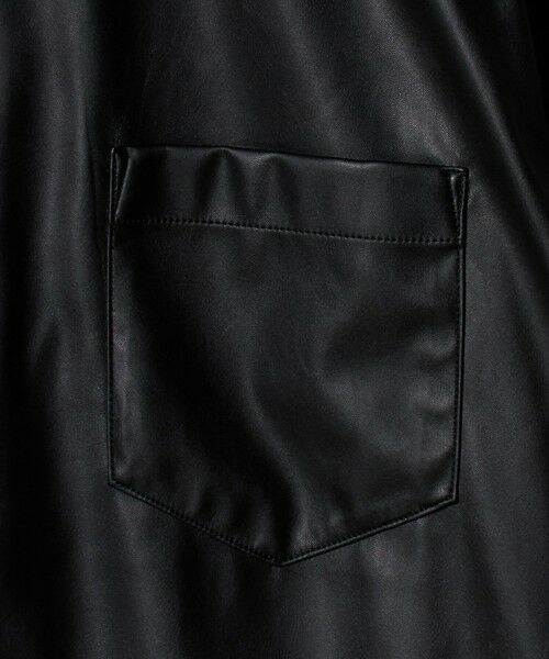 green label relaxing / グリーンレーベル リラクシング シャツ・ブラウス | レザーライク ジャストルーズ シャツ | 詳細12