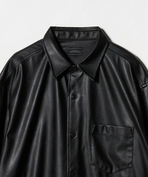 green label relaxing / グリーンレーベル リラクシング シャツ・ブラウス | レザーライク ジャストルーズ シャツ | 詳細9