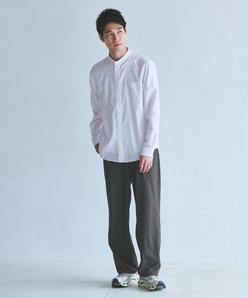 green label relaxing / グリーンレーベル リラクシング シャツ・ブラウス | W/R オックス バンドカラー シャツ | 詳細1