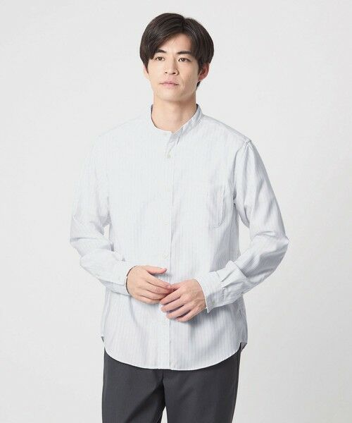 green label relaxing / グリーンレーベル リラクシング シャツ・ブラウス | W/R オックス バンドカラー シャツ | 詳細2