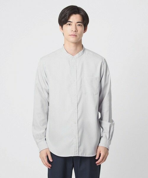 green label relaxing / グリーンレーベル リラクシング シャツ・ブラウス | W/R オックス バンドカラー シャツ | 詳細9