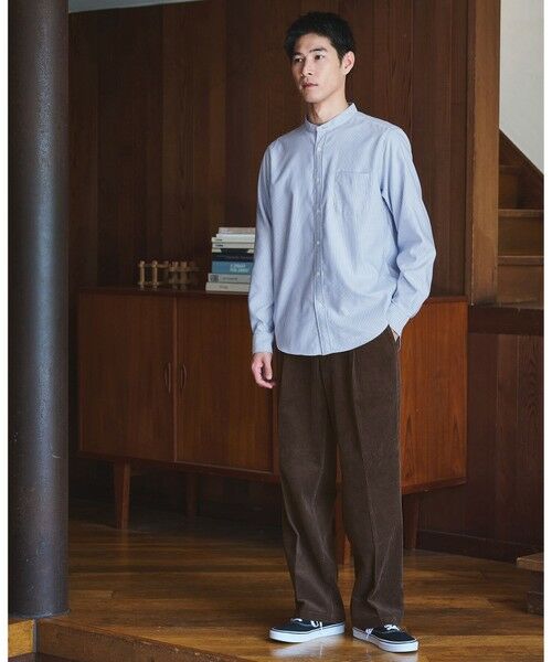 green label relaxing / グリーンレーベル リラクシング シャツ・ブラウス | W/R オックス バンドカラー シャツ | 詳細21