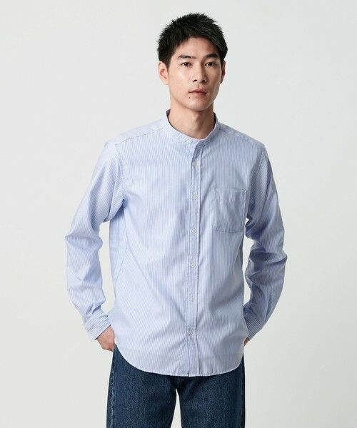 green label relaxing / グリーンレーベル リラクシング シャツ・ブラウス | W/R オックス バンドカラー シャツ | 詳細22