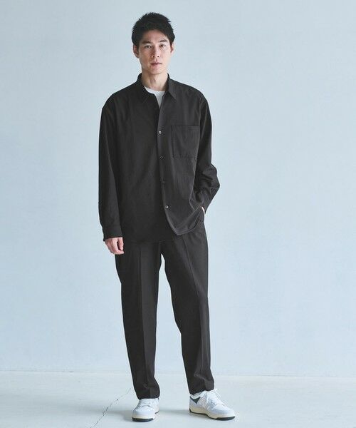 green label relaxing / グリーンレーベル リラクシング シャツ・ブラウス | FREELITCH ボックス レギュラーカラー シャツ -ストレッチ- | 詳細1