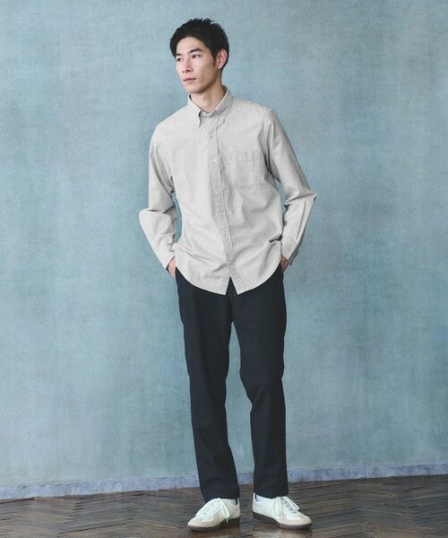green label relaxing / グリーンレーベル リラクシング シャツ・ブラウス | ナチュラルフィット ボタンダウン シャツ | 詳細1