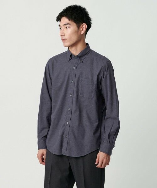 green label relaxing/グリーンレーベル リラクシング ナチュラルフィット ビエラ ボタンダウン シャツ NAVY L green label relaxing/グリーンレーベル リラクシング ナチュラルフィット ビエラ ボタンダウン シャツ NAVY L