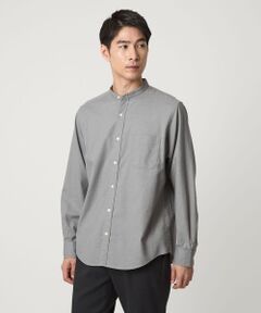 green label relaxing / グリーンレーベル リラクシング シャツ・ブラウス | ナチュラルフィット  バンドカラー シャツ