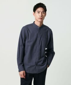 green label relaxing / グリーンレーベル リラクシング シャツ・ブラウス | ナチュラルフィット  バンドカラー シャツ