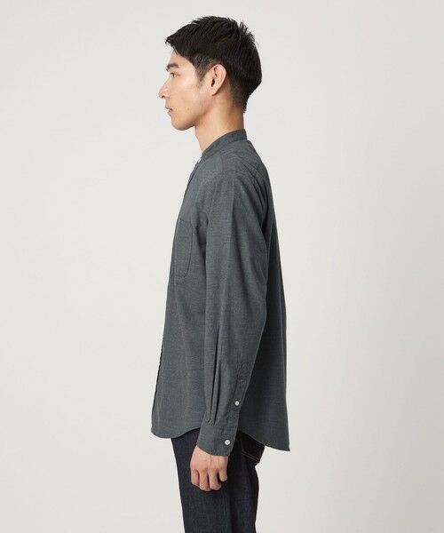 green label relaxing / グリーンレーベル リラクシング シャツ・ブラウス | ナチュラルフィット  バンドカラー シャツ | 詳細15