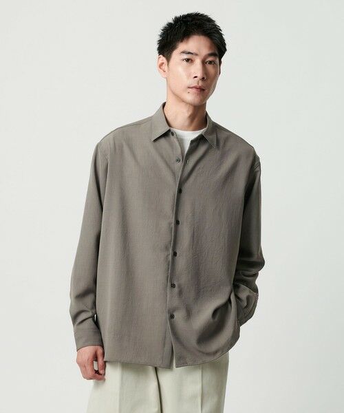 green label relaxing / グリーンレーベル リラクシング シャツ・ブラウス | ワッシャーポプリン ボックス シャツ | 詳細1
