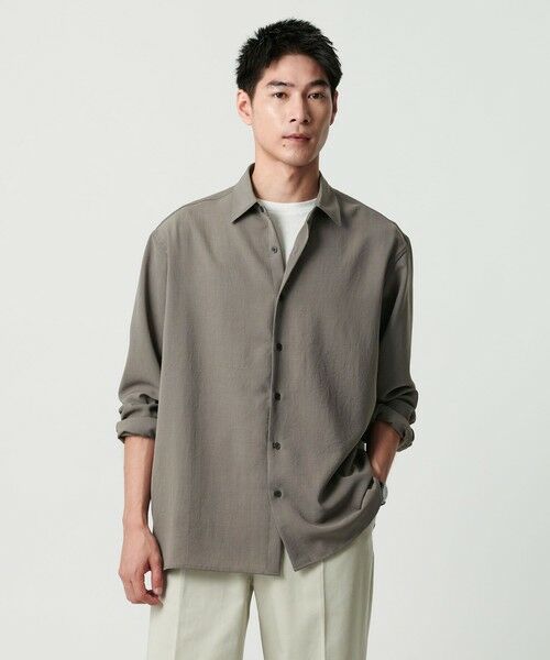 GREEN LABEL RELAXING スーツ&ブルーワイシャツ　サイズ125 A+ TWPU サージ 2B スリム セットアップジャケット
