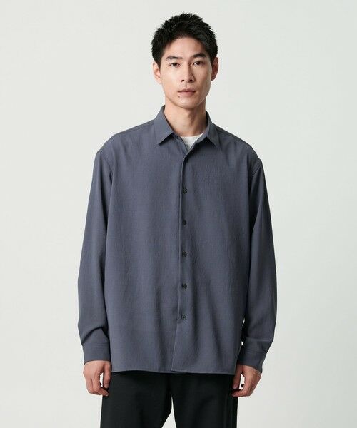 green label relaxing / グリーンレーベル リラクシング シャツ・ブラウス | ワッシャーポプリン ボックス シャツ(ROYAL)