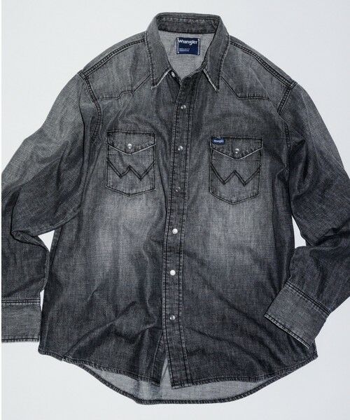 green label relaxing/グリーンレーベル リラクシング 【別注】<Wrangler>GLR ウエスタン シャツ BLACK L green label relaxing/グリーンレーベル リラクシング 【別注】<Wrangler>GLR ウエスタン シャツ BLACK L