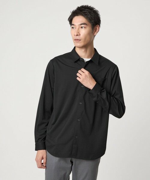 green label relaxing / グリーンレーベル リラクシング シャツ・ブラウス | 【WEB限定】JUST fit トリコット ドレープ シャツ | 詳細2