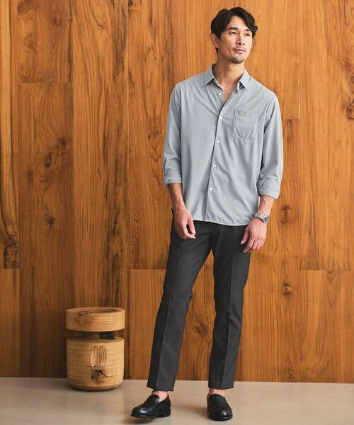 green label relaxing / グリーンレーベル リラクシング シャツ・ブラウス | 【WEB限定】JUST fit トリコット ドレープ シャツ | 詳細8