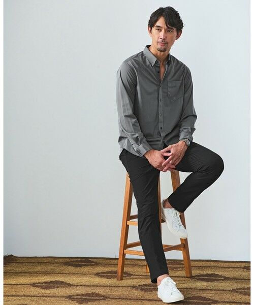 green label relaxing / グリーンレーベル リラクシング シャツ・ブラウス | 【WEB限定】JUST fit トリコット ジャカード シャツ | 詳細6