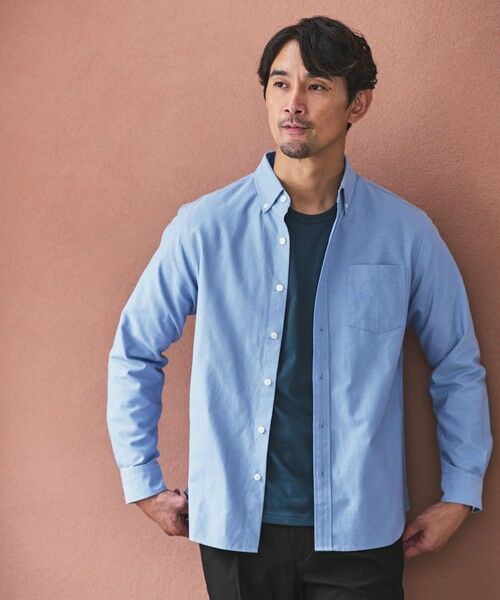 green label relaxing/グリーンレーベル リラクシング 【WEB限定】JUST fit デイリー オックスフォード ボタンダウン シャツ ROYAL XL green label relaxing/グリーンレーベル リラクシング 【WEB限定】JUST fit デイリー オックスフォード ボタンダウン シャツ ROYAL XL