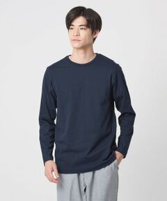 green label relaxing / グリーンレーベル リラクシング カットソー | LONG FIBER COTTON クリア クルーネック 長袖 Tシャツ