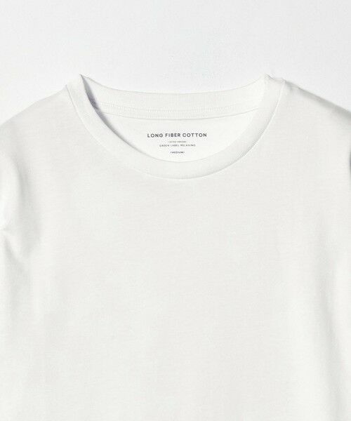 green label relaxing / グリーンレーベル リラクシング カットソー | LONG FIBER COTTON クリア クルーネック 長袖 Tシャツ | 詳細6