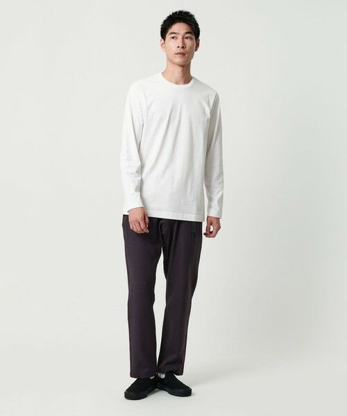 green label relaxing / グリーンレーベル リラクシング カットソー | LONG FIBER COTTON クリア クルーネック 長袖 Tシャツ | 詳細3
