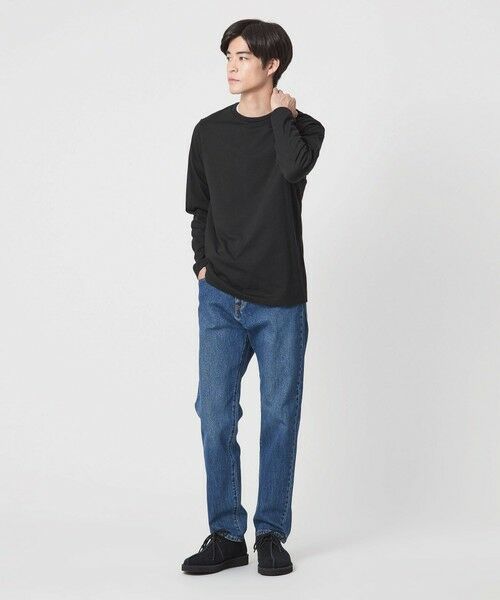 green label relaxing / グリーンレーベル リラクシング カットソー | LONG FIBER COTTON クリア クルーネック 長袖 Tシャツ | 詳細10