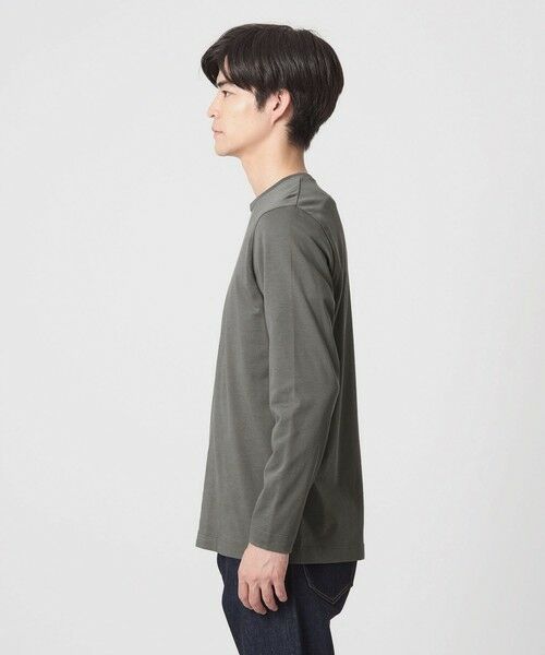 green label relaxing / グリーンレーベル リラクシング カットソー | LONG FIBER COTTON クリア クルーネック 長袖 Tシャツ | 詳細17