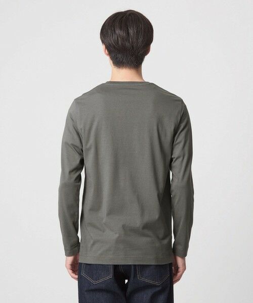 green label relaxing / グリーンレーベル リラクシング カットソー | LONG FIBER COTTON クリア クルーネック 長袖 Tシャツ | 詳細18