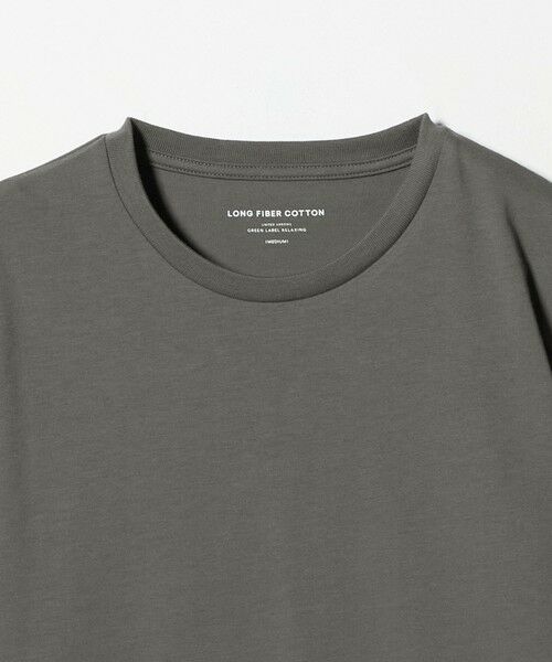 green label relaxing / グリーンレーベル リラクシング カットソー | LONG FIBER COTTON クリア クルーネック 長袖 Tシャツ | 詳細21