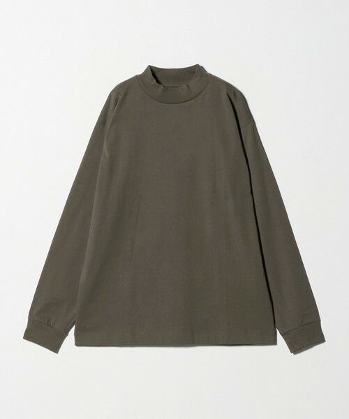 green label relaxing / グリーンレーベル リラクシング カットソー | LONG FIBER COTTON クリア モックネック 長袖 Tシャツ | 詳細17