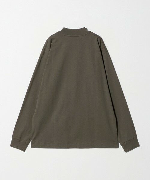 green label relaxing / グリーンレーベル リラクシング カットソー | LONG FIBER COTTON クリア モックネック 長袖 Tシャツ | 詳細18