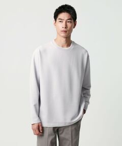 green label relaxing / グリーンレーベル リラクシング カットソー | 【WEB限定】リップル フェイクレイヤード ロングスリーブ Tシャツ -吸水速乾・抗菌-