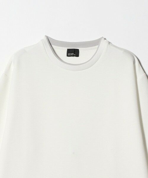 green label relaxing / グリーンレーベル リラクシング カットソー | 【WEB限定】リップル フェイクレイヤード ロングスリーブ Tシャツ -吸水速乾・抗菌- | 詳細4