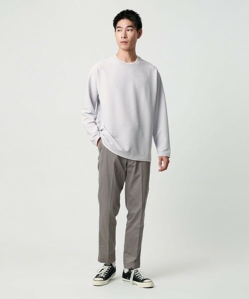 green label relaxing / グリーンレーベル リラクシング カットソー | 【WEB限定】リップル フェイクレイヤード ロングスリーブ Tシャツ -吸水速乾・抗菌- | 詳細6