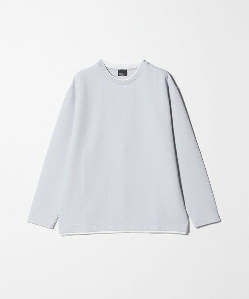 green label relaxing / グリーンレーベル リラクシング カットソー | 【WEB限定】リップル フェイクレイヤード ロングスリーブ Tシャツ -吸水速乾・抗菌- | 詳細7