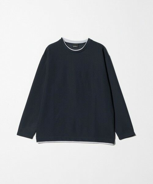 green label relaxing / グリーンレーベル リラクシング カットソー | 【WEB限定】リップル フェイクレイヤード ロングスリーブ Tシャツ -吸水速乾・抗菌- | 詳細20