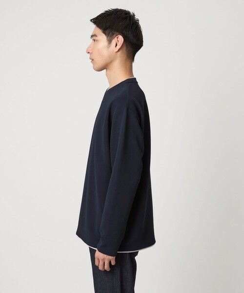 green label relaxing / グリーンレーベル リラクシング カットソー | 【WEB限定】リップル フェイクレイヤード ロングスリーブ Tシャツ -吸水速乾・抗菌- | 詳細18